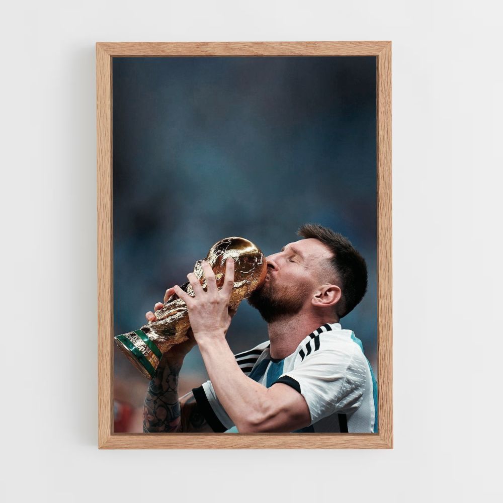 Poster Messi Campione del mondo