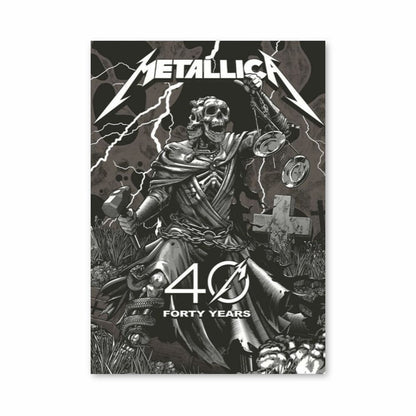 Poster Metallica 40 anni