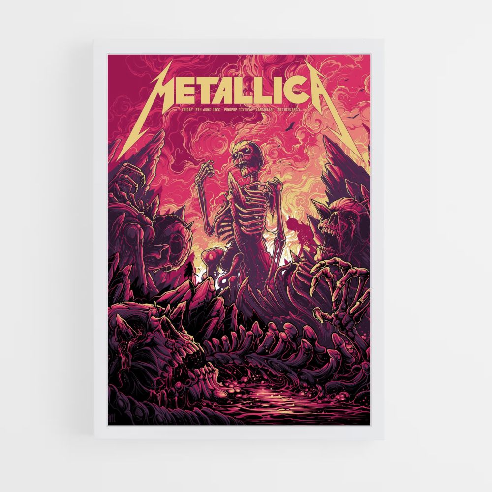 Poster di scheletro dei Metallica