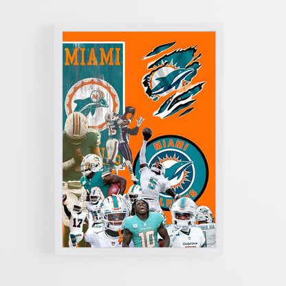 miami-dolphins-2 cadre Blanc