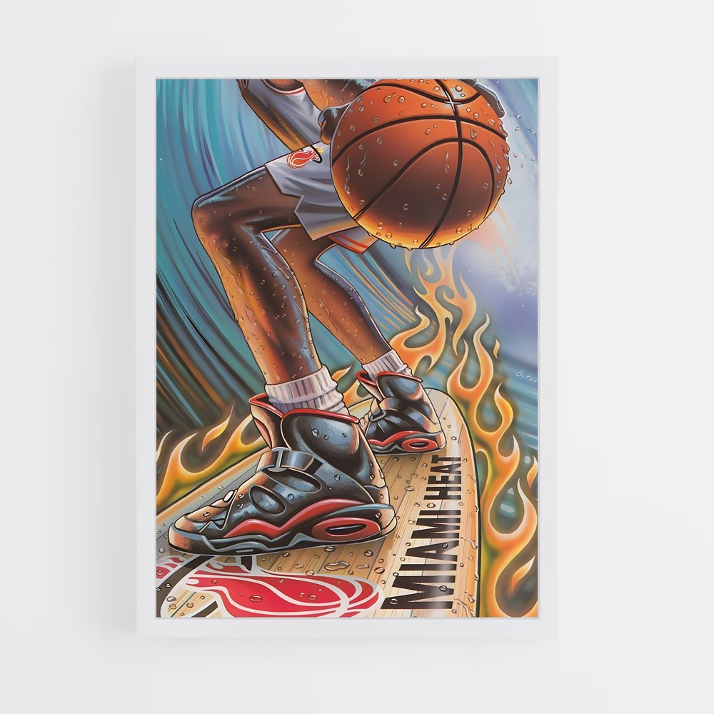 miami-heat-10 cadre Blanc