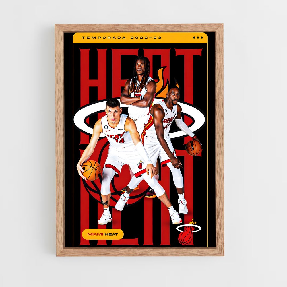 miami-heat-22 cadre Bois clair