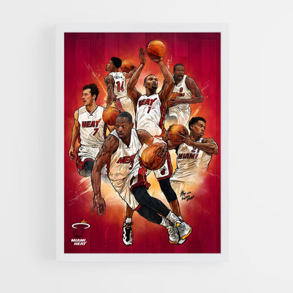 miami-heat-4 cadre Blanc