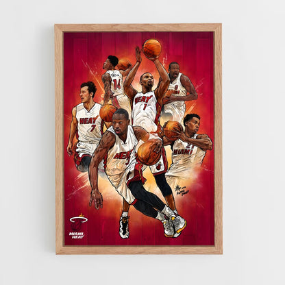 miami-heat-4 cadre Bois clair