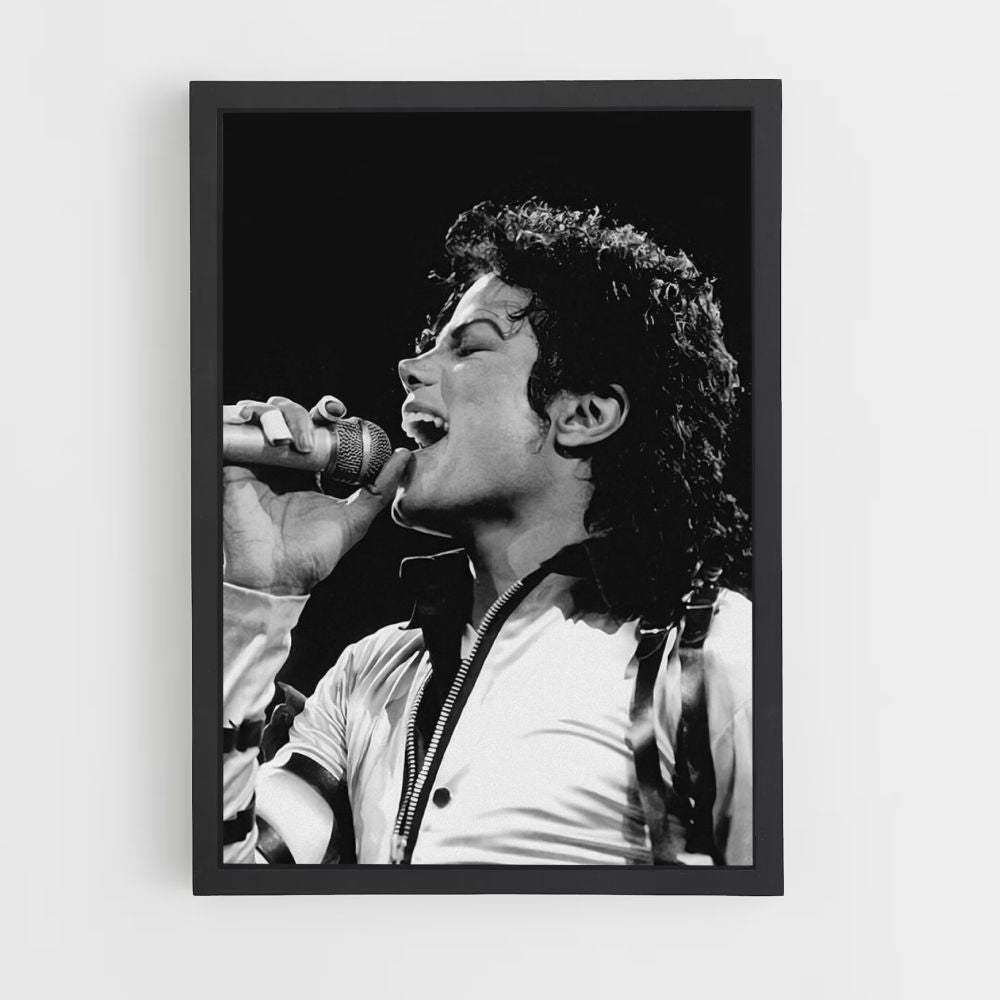 Poster Michael Jackson canta