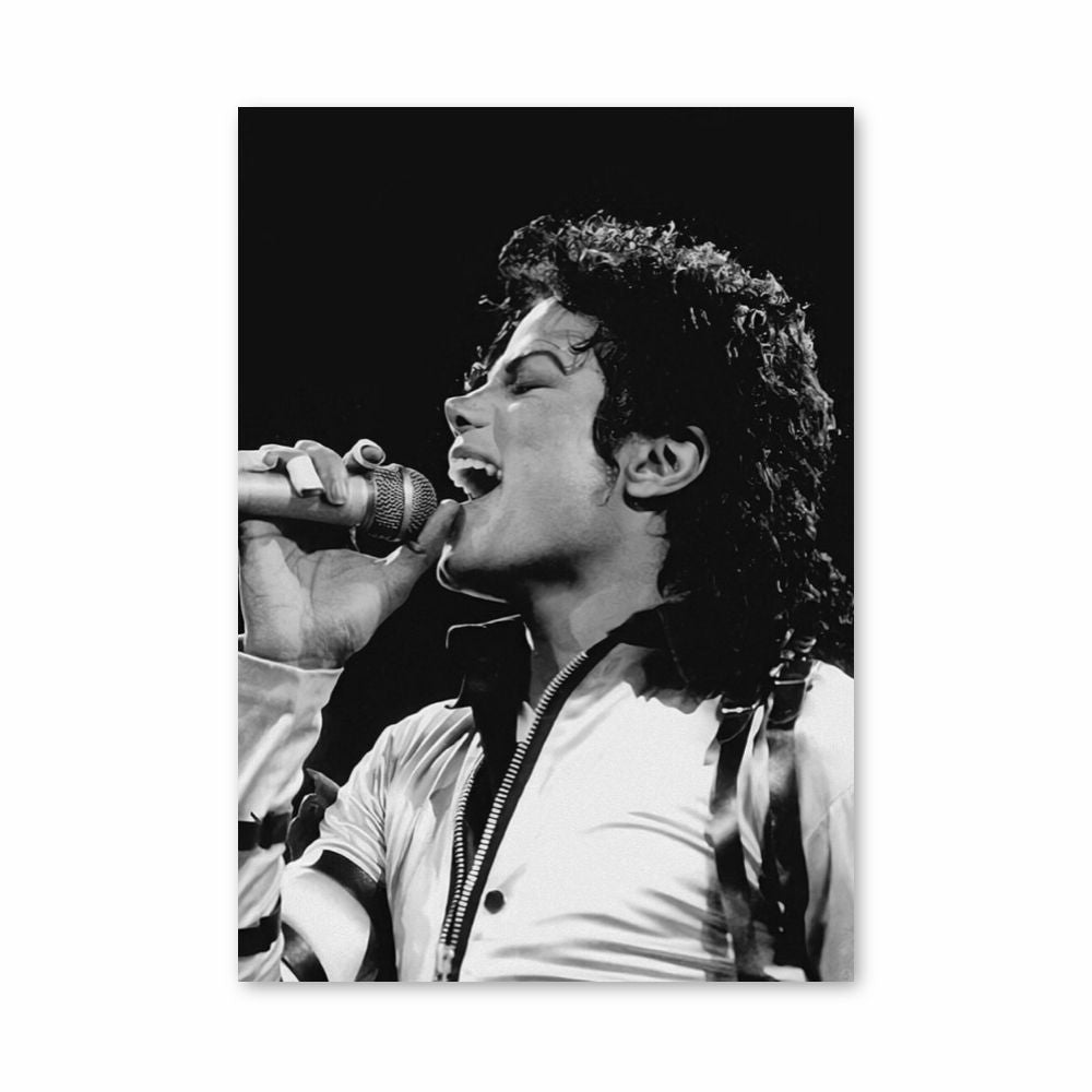 Poster Michael Jackson canta