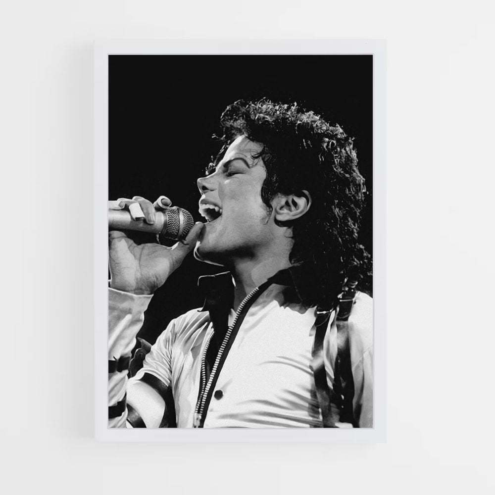 Poster Michael Jackson canta