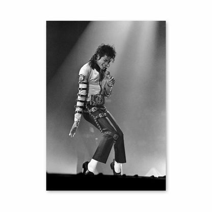 Poster Michael Jackson in bianco e nero