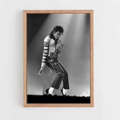 Poster Michael Jackson in bianco e nero