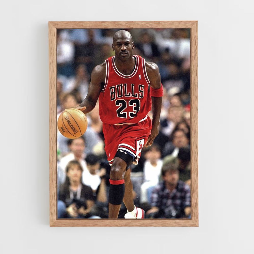 Poster Michael Jordan Dribbling