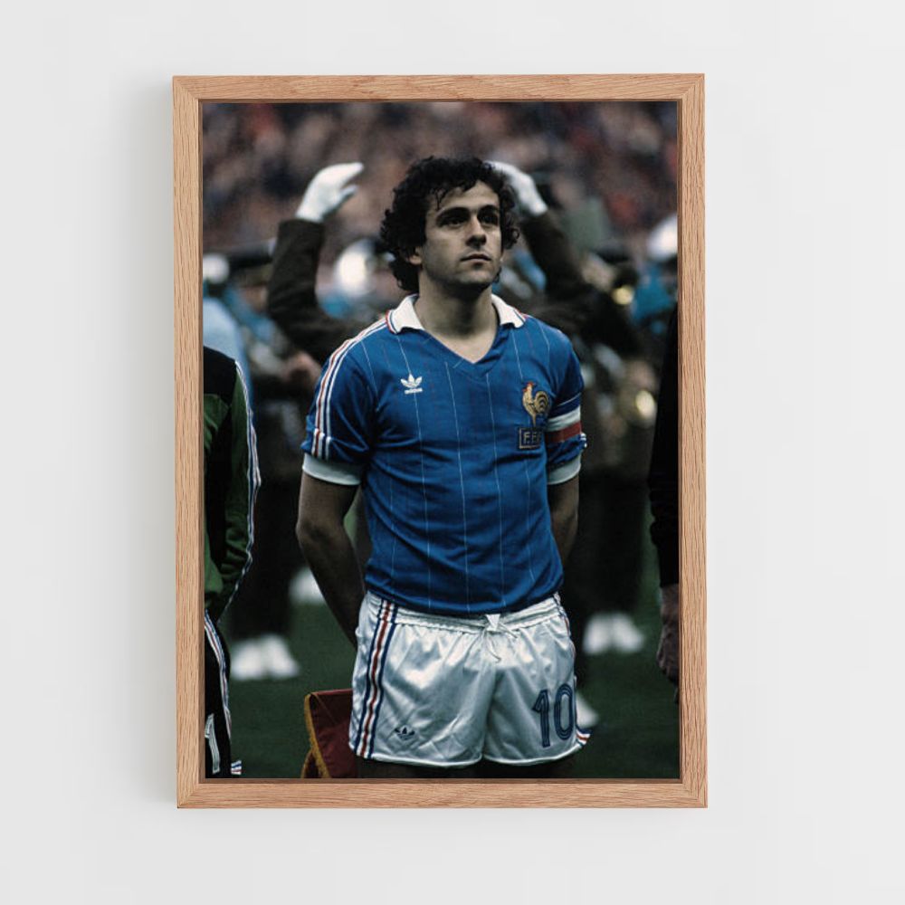 Poster Michel Platini Francia