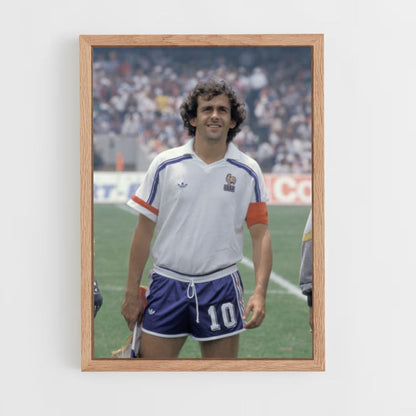 Poster Michel Platini 10 Francia