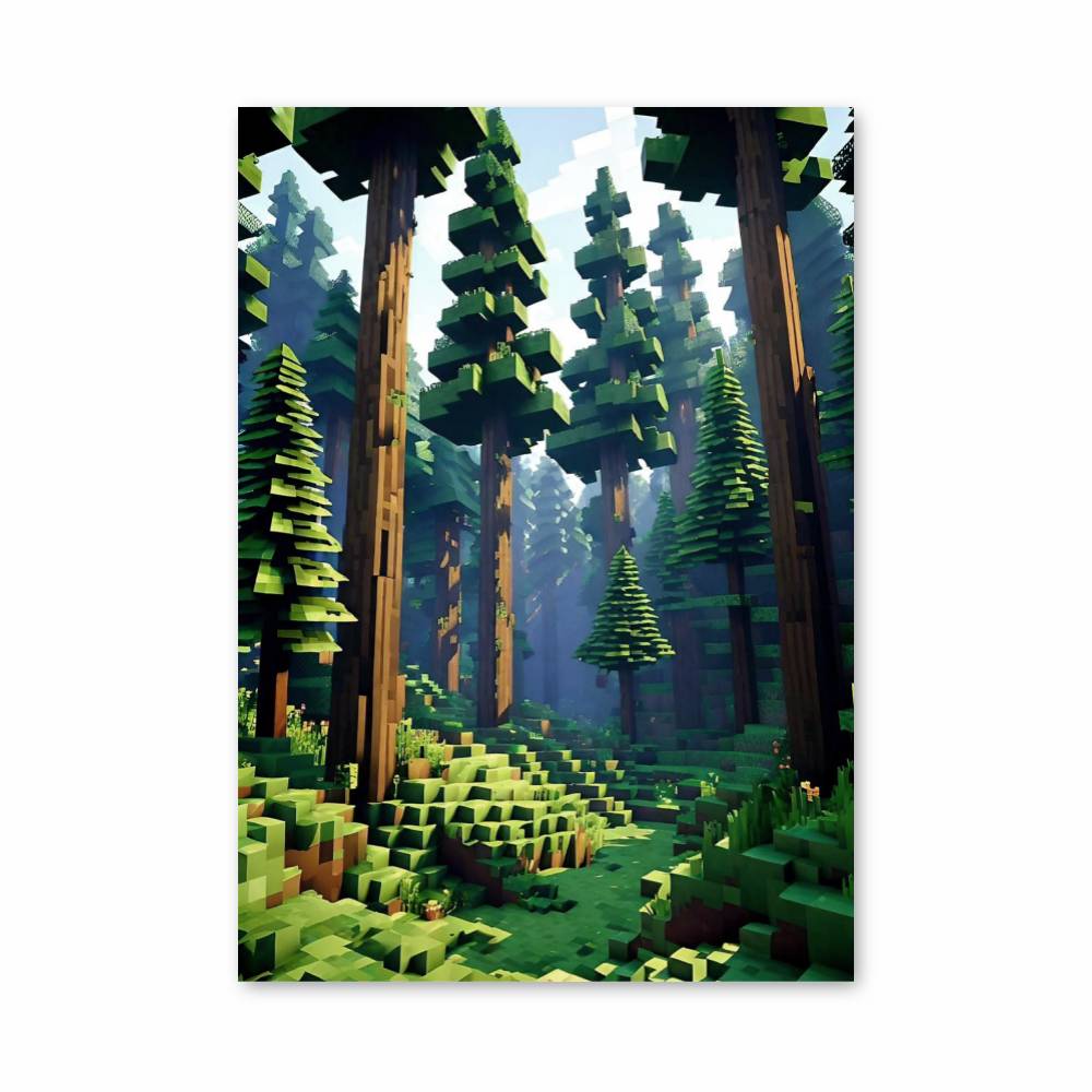 Poster Forêt Minecraft