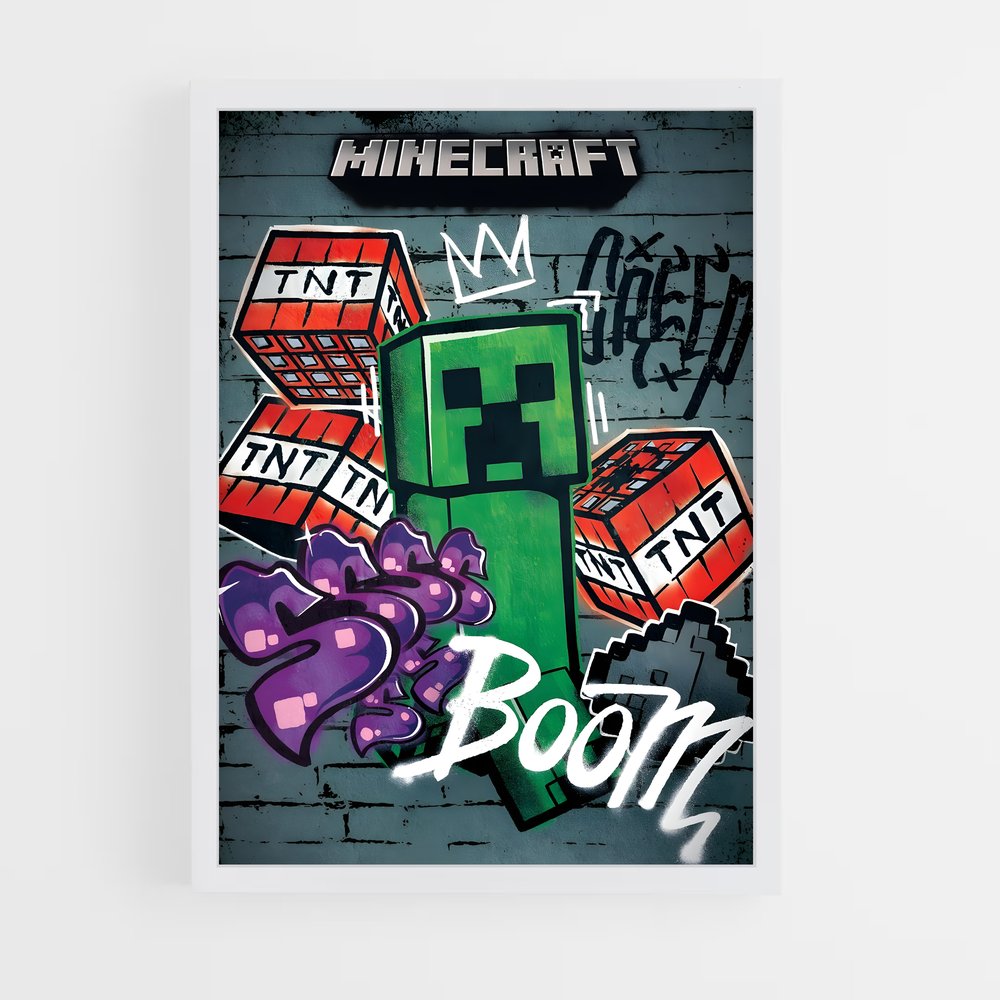 minecraft-3 cadre Blanc