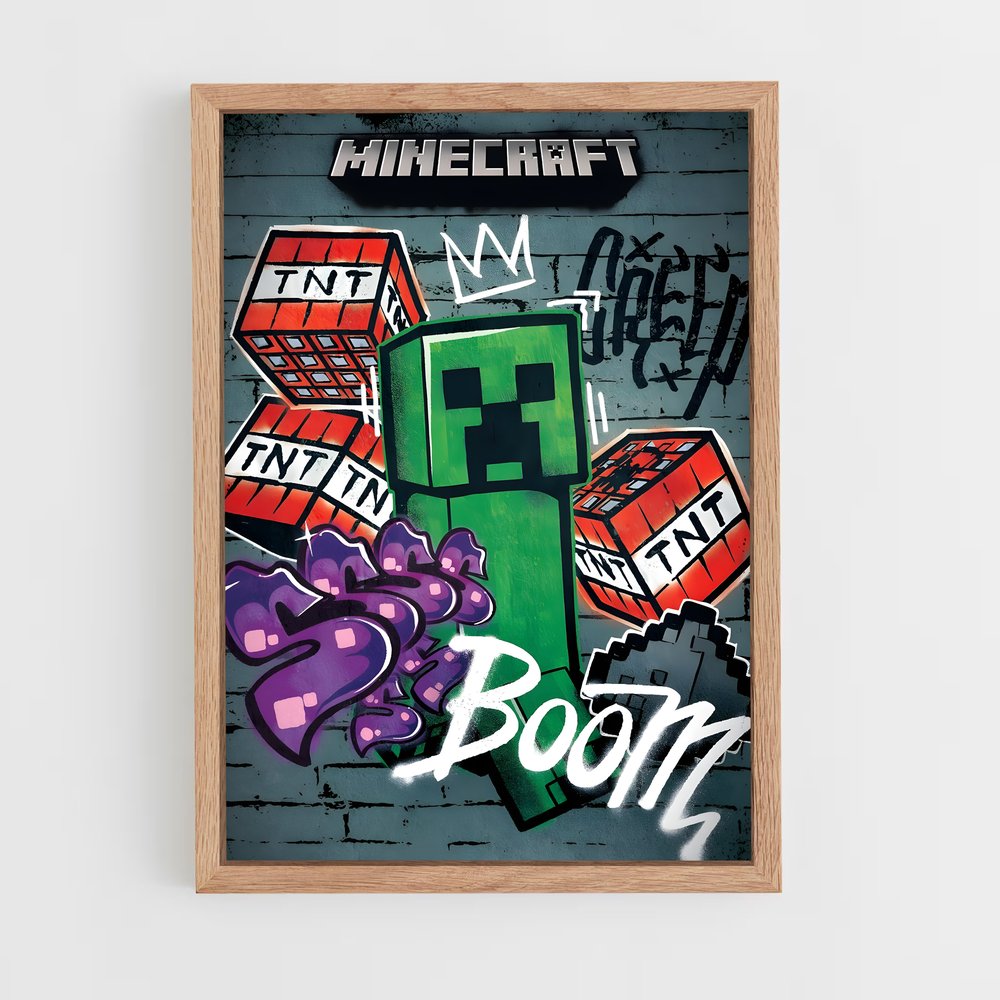 minecraft-3 cadre Bois clair