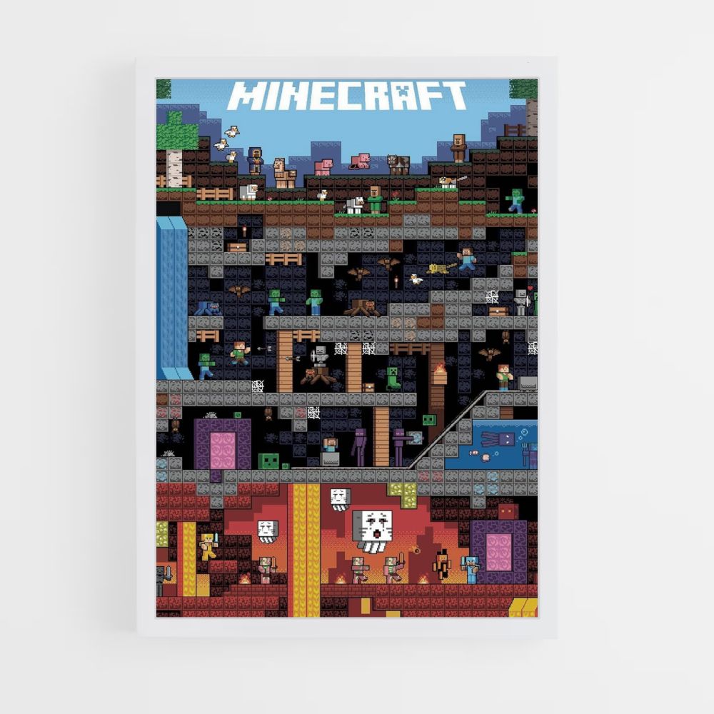 Poster Mondo di Minecraft