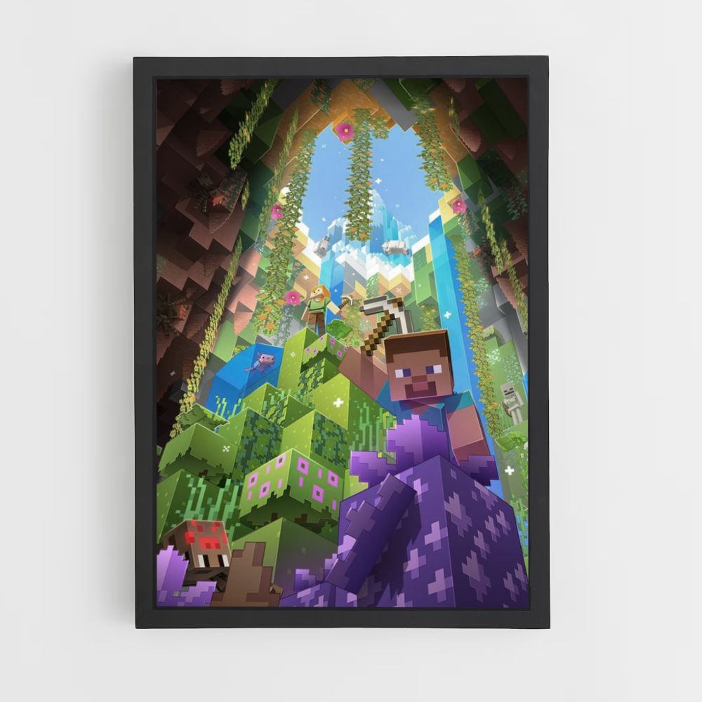 Poster Grotta di Minecraft