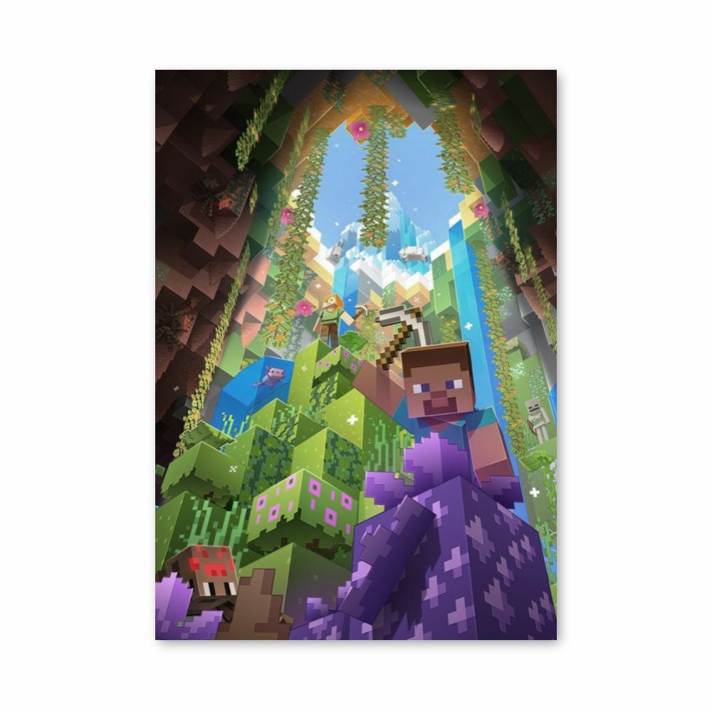 Poster Grotta di Minecraft