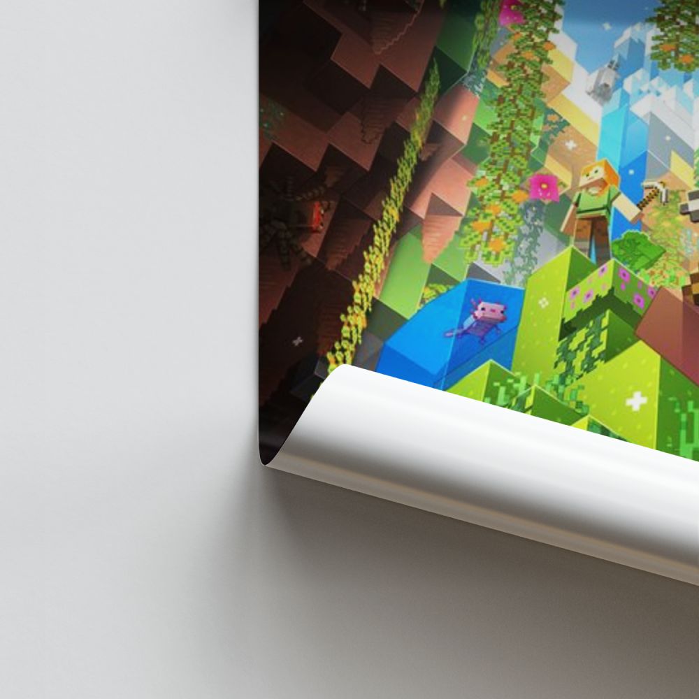 Poster Grotta di Minecraft