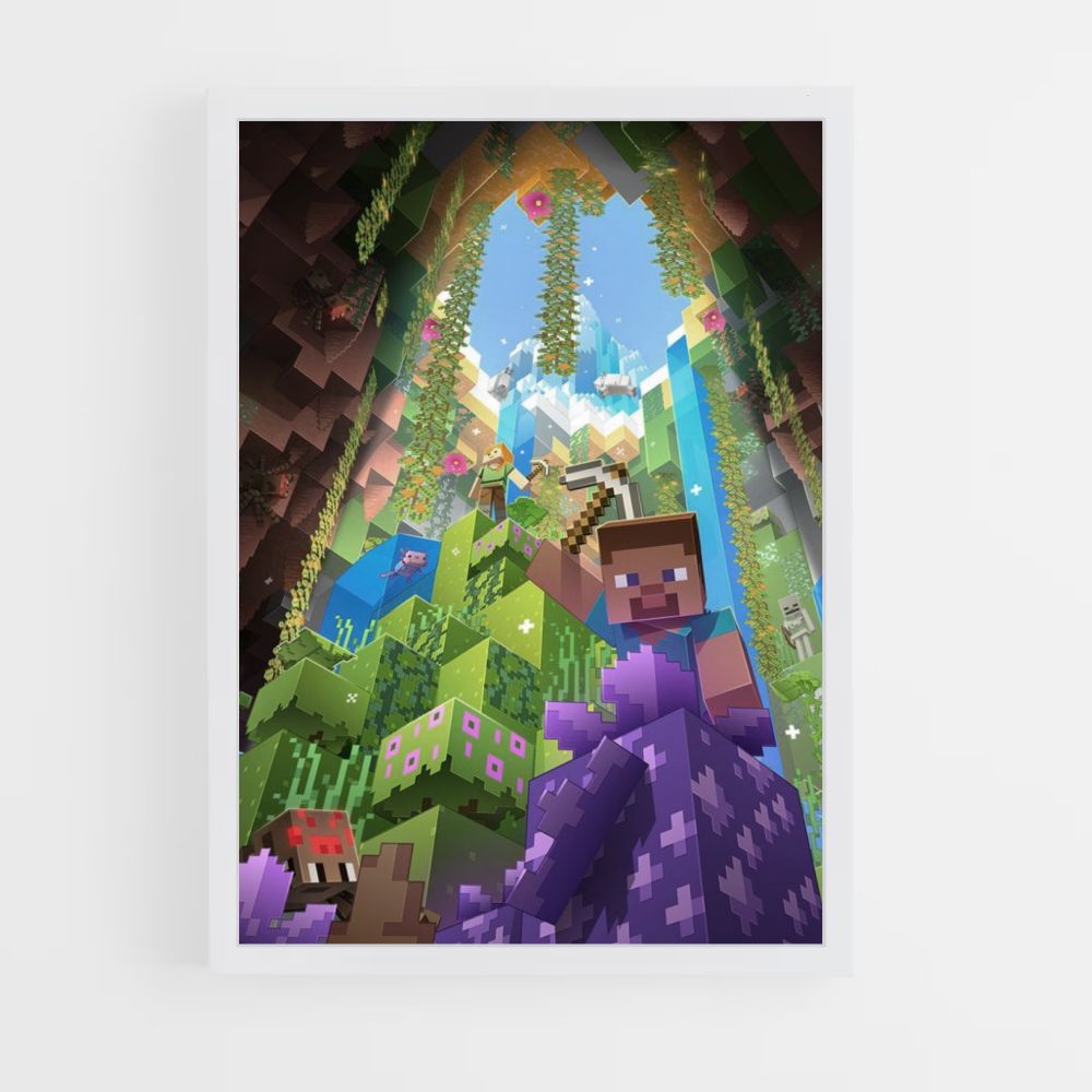 Poster Grotta di Minecraft