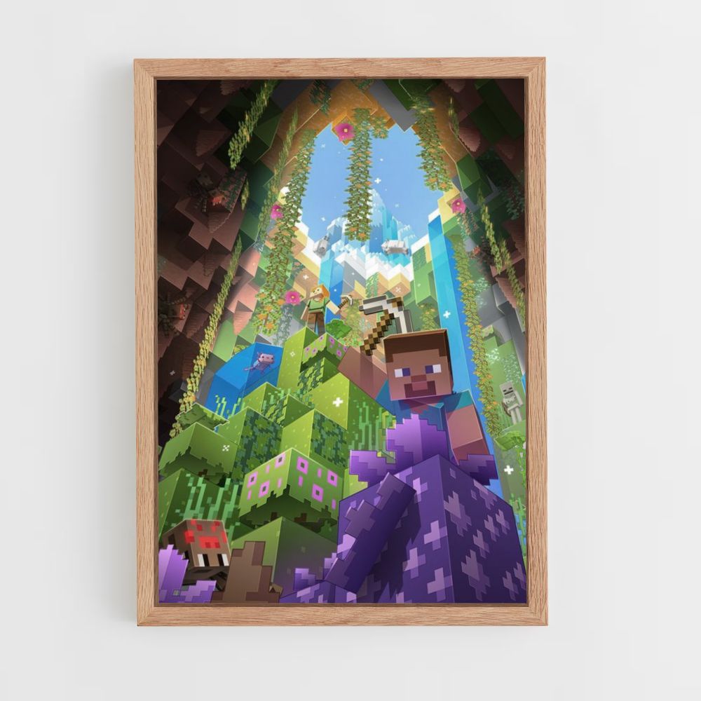 Poster Grotta di Minecraft