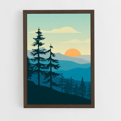 minimalist-2 cadre Bois foncé