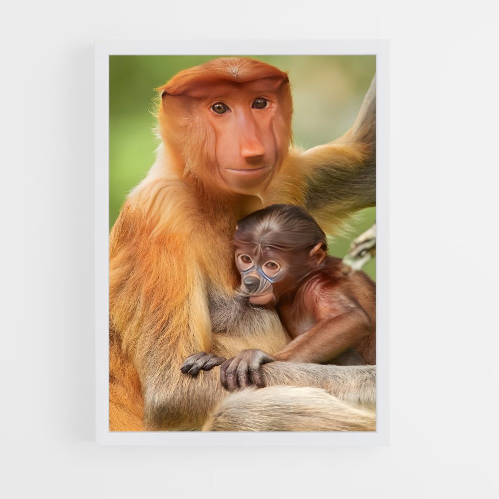 monkey-2 cadre Blanc