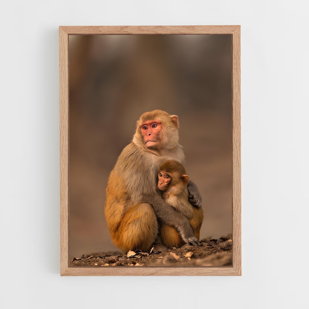 monkey-6 cadre Bois clair