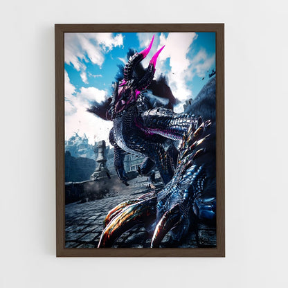 monster-hunter-15 cadre Bois foncé