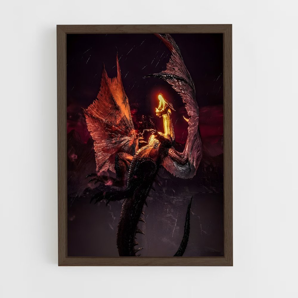 monster-hunter-5 cadre Bois foncé