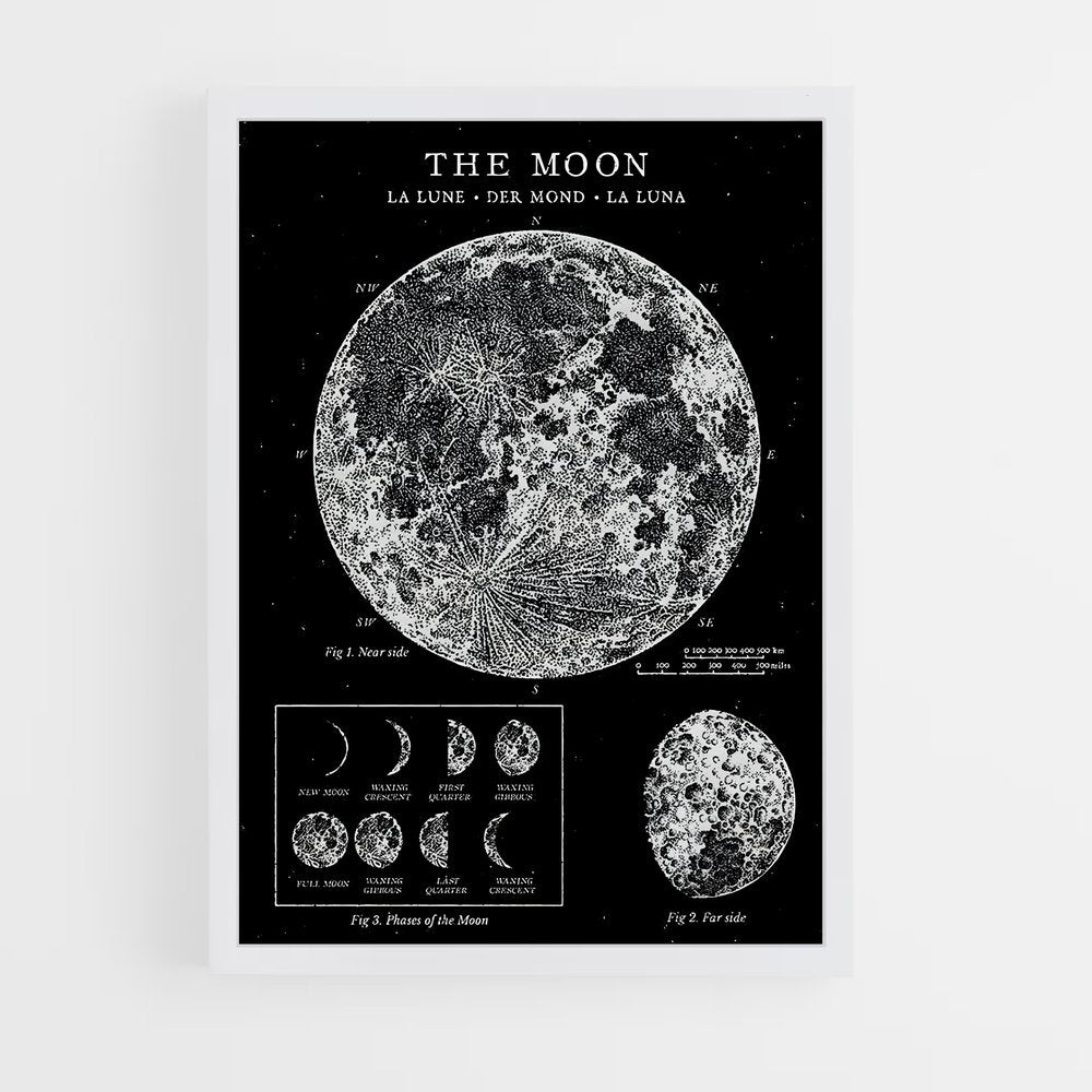 moon-5 cadre Blanc