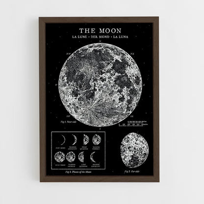 moon-5 cadre Bois foncé