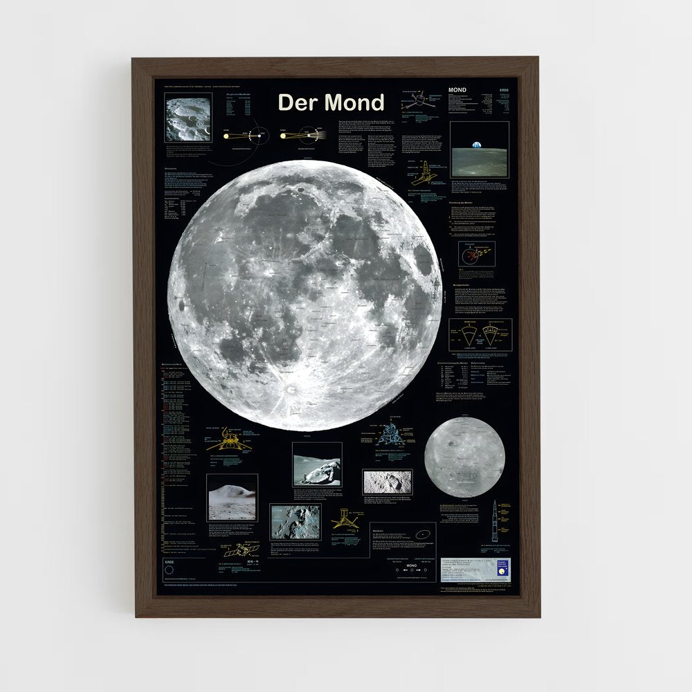 moon-9 cadre Bois foncé
