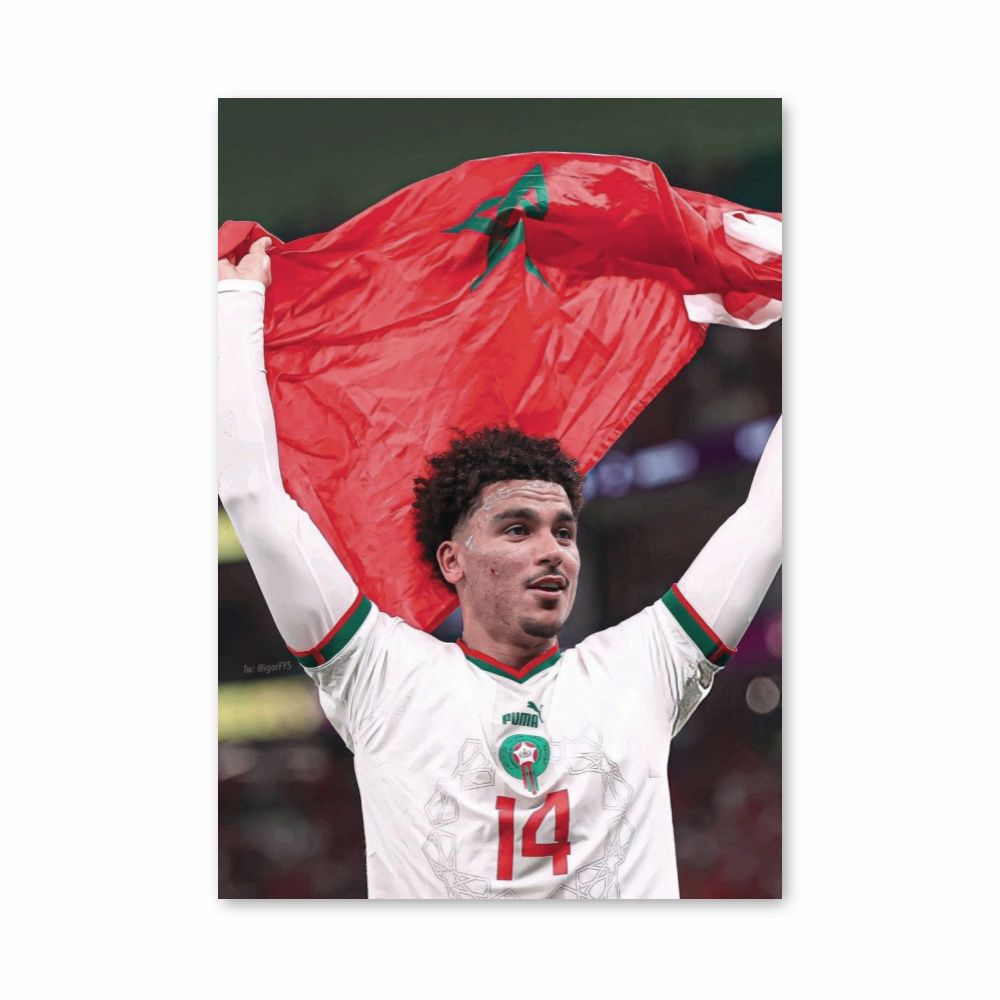 Poster Marocco Calcio