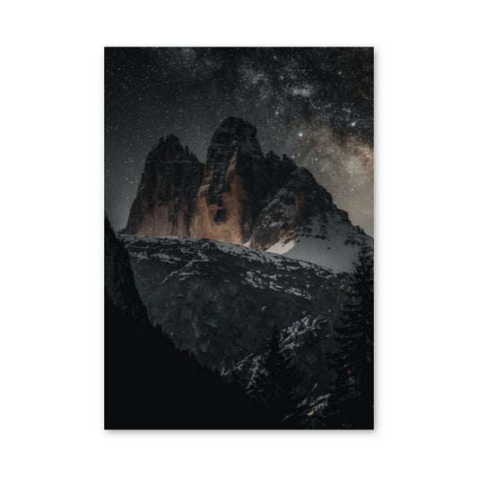 Poster Notte stellata di montagna