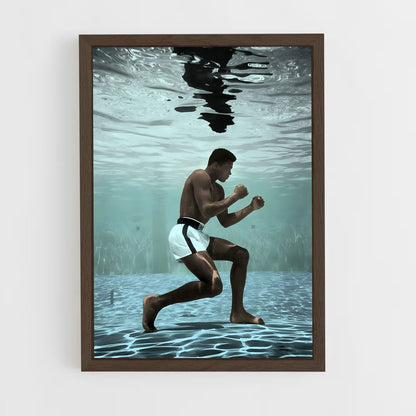 muhammad-ali-1 cadre Bois foncé