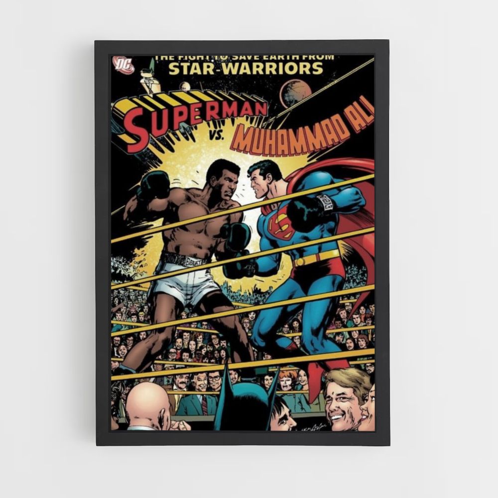 Poster Muhammad Ali contro Superman