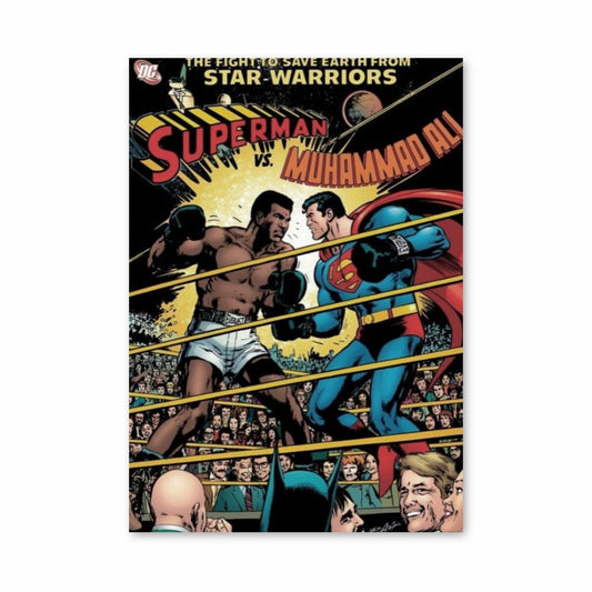 Poster Muhammad Ali contro Superman