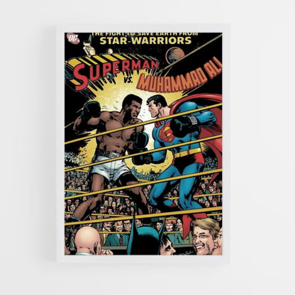 Poster Muhammad Ali contro Superman