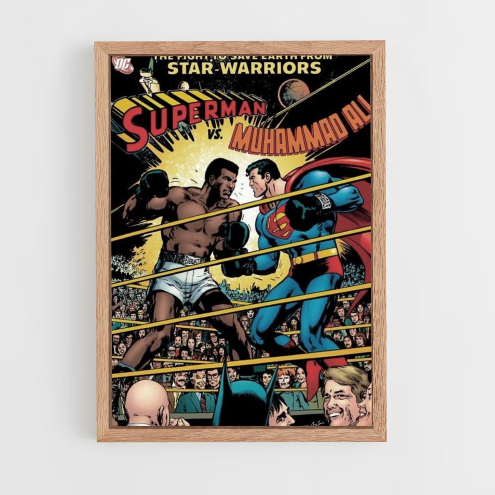 Poster Muhammad Ali contro Superman