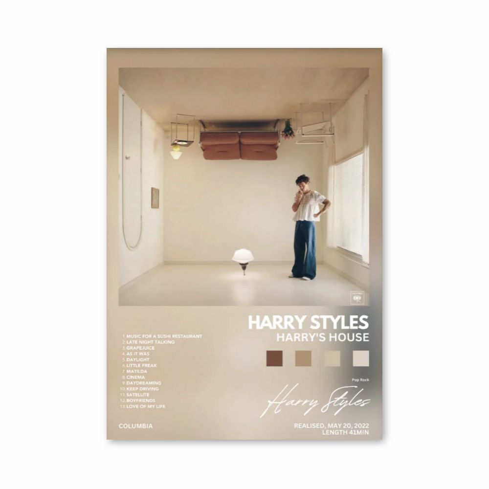 Poster Harry Styles La casa di Harry