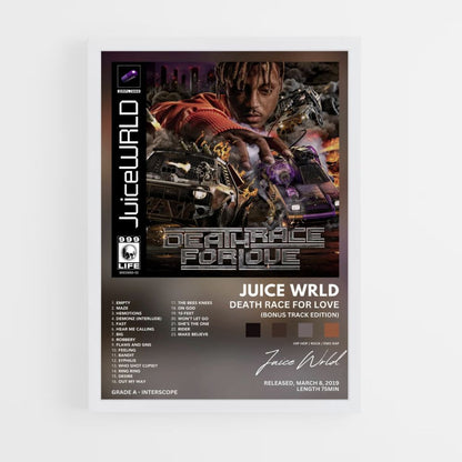 Poster Juice Wrld Death Race For Love