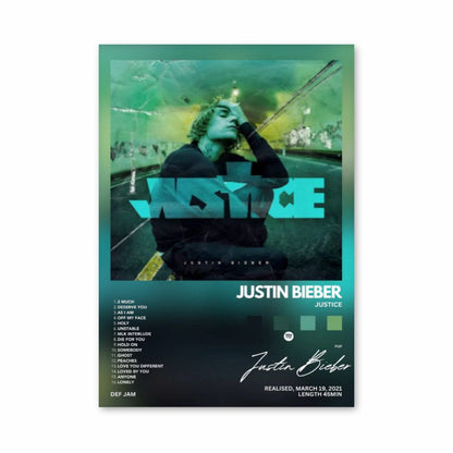 Poster Justin Bieber Giustizia