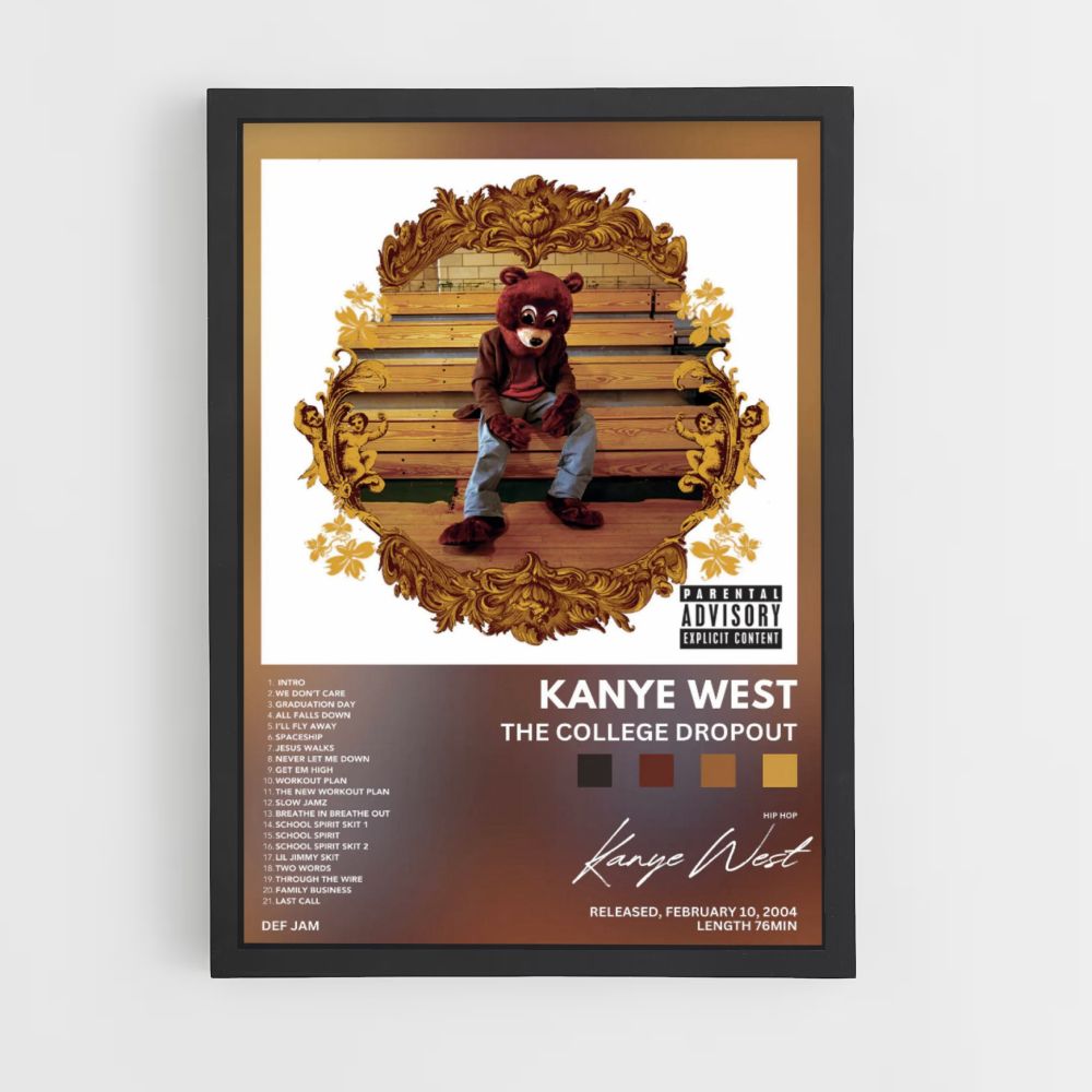 Poster Kanye West L'abbandono del college