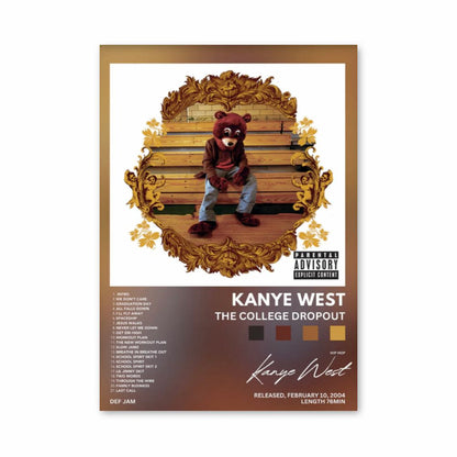 Poster Kanye West L'abbandono del college