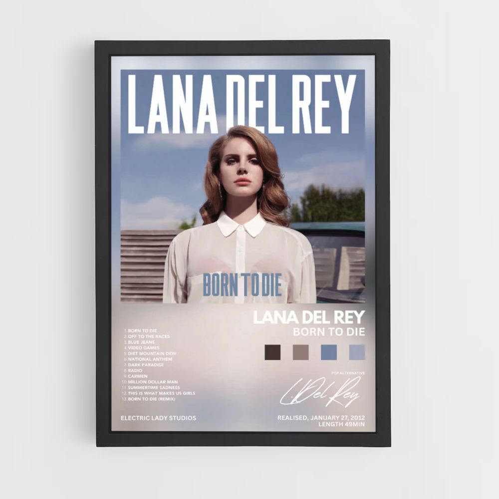 Poster Lana Del Rey Nata per morire