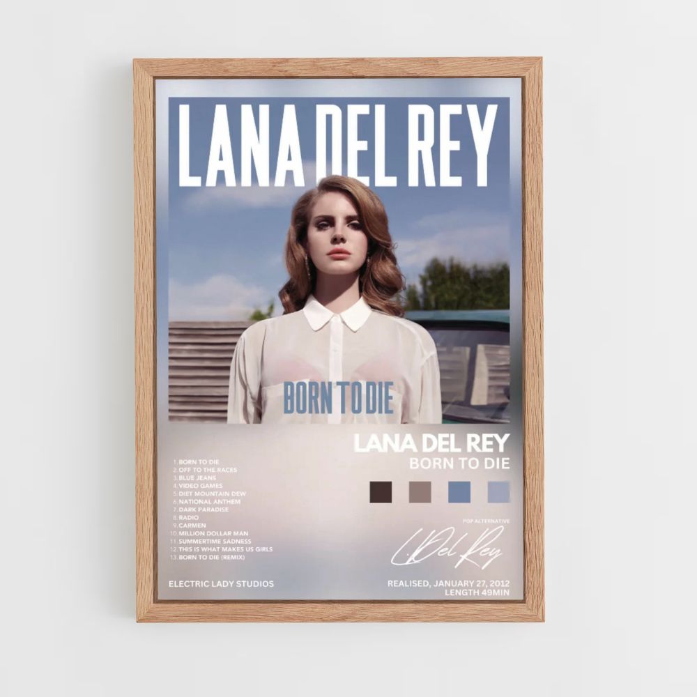 Poster Lana Del Rey Nata per morire