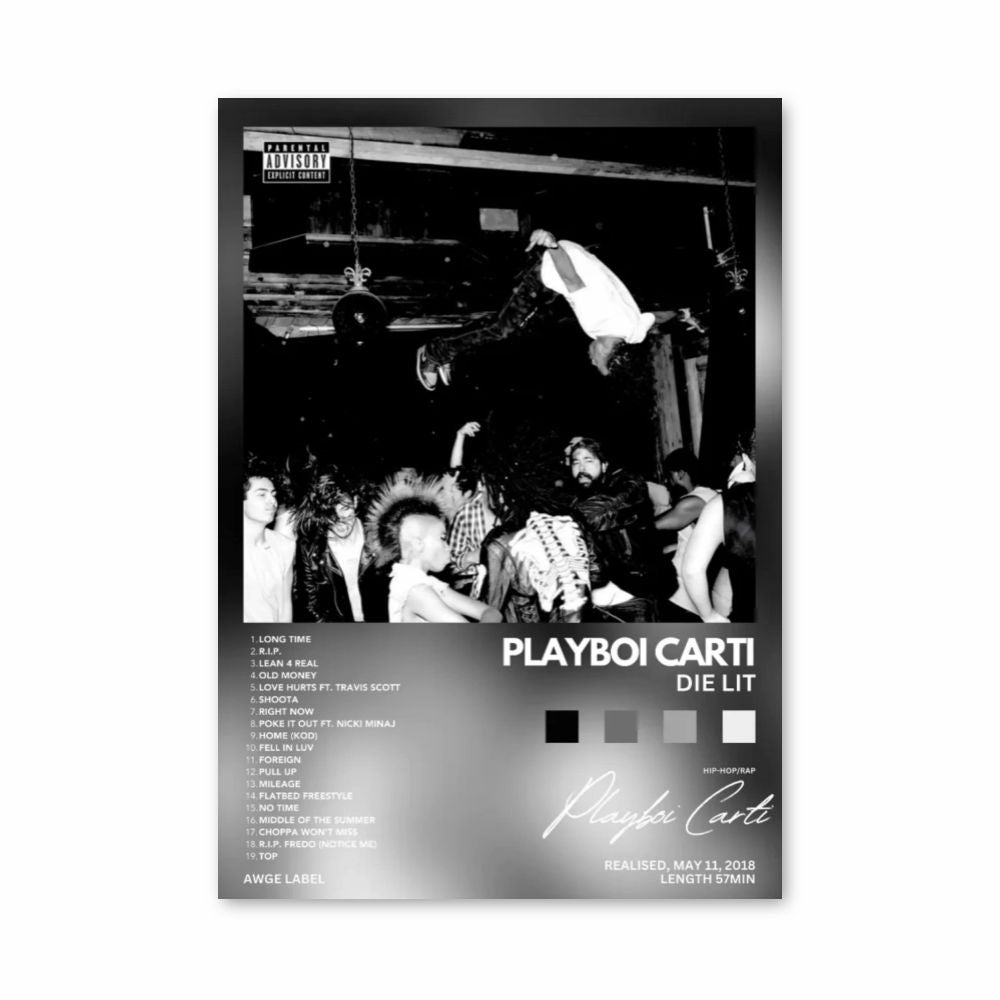 Poster Playboi Carti Die Lit