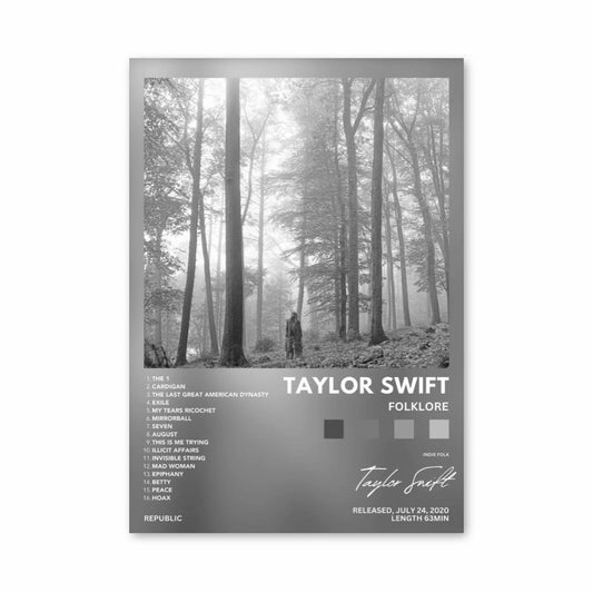 Poster Folclore di Taylor Swift