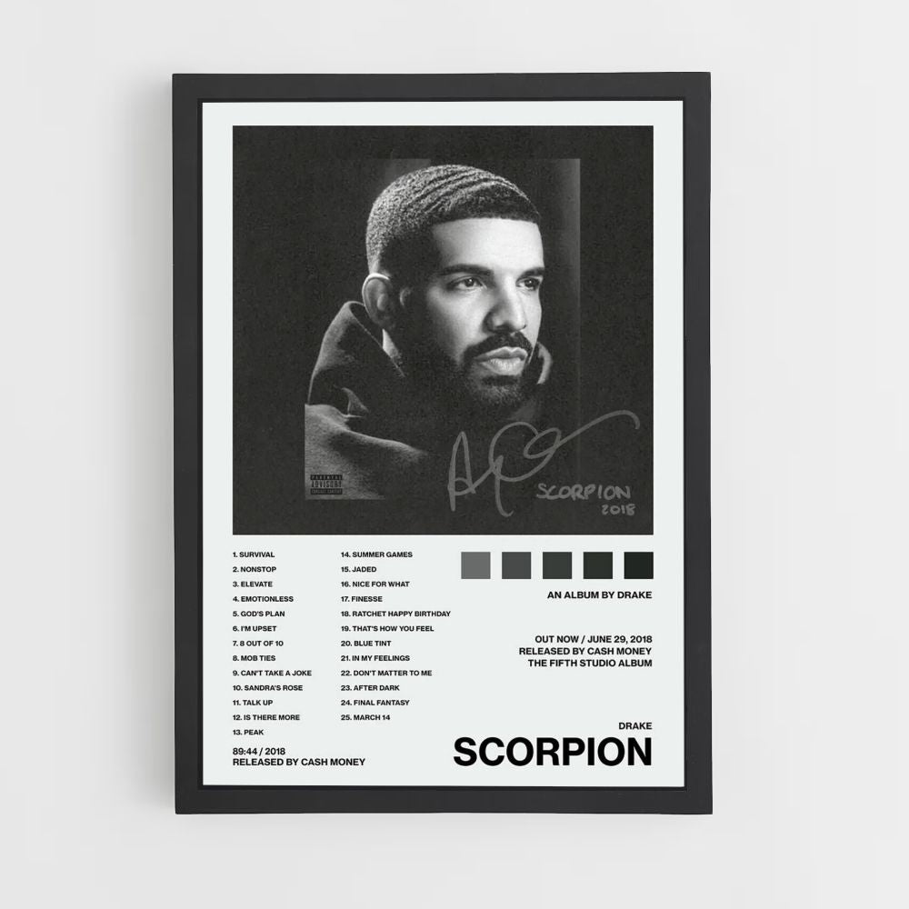 Poster Drake Scorpione